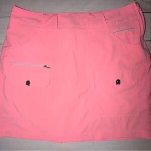 Jamic Sadock Pink Golf Skort Size 12 | Cargo Pockets | Stretch Performance